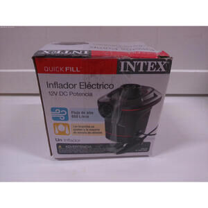 Intex Quick Fill DC Electric Air Pump 12V Car Plug Max Air Flow Inflator
